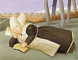 Reclined Nun by Fernando Botero